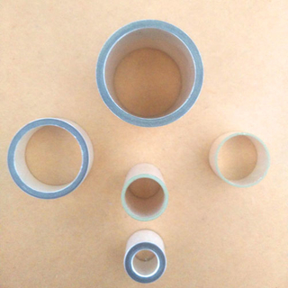 Composants de tube / cylindre en céramique piézoélectrique appliquée pour le détecteur à ultrasons